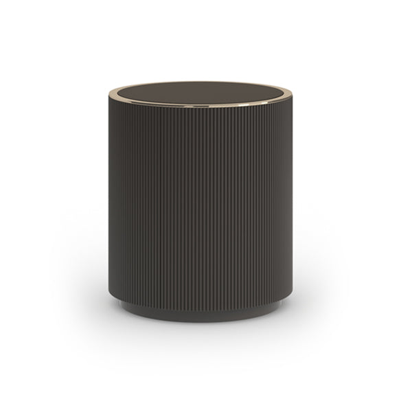 Love Round End Table - Dark Chocolate | Caracole Furniture - CLA-024-418