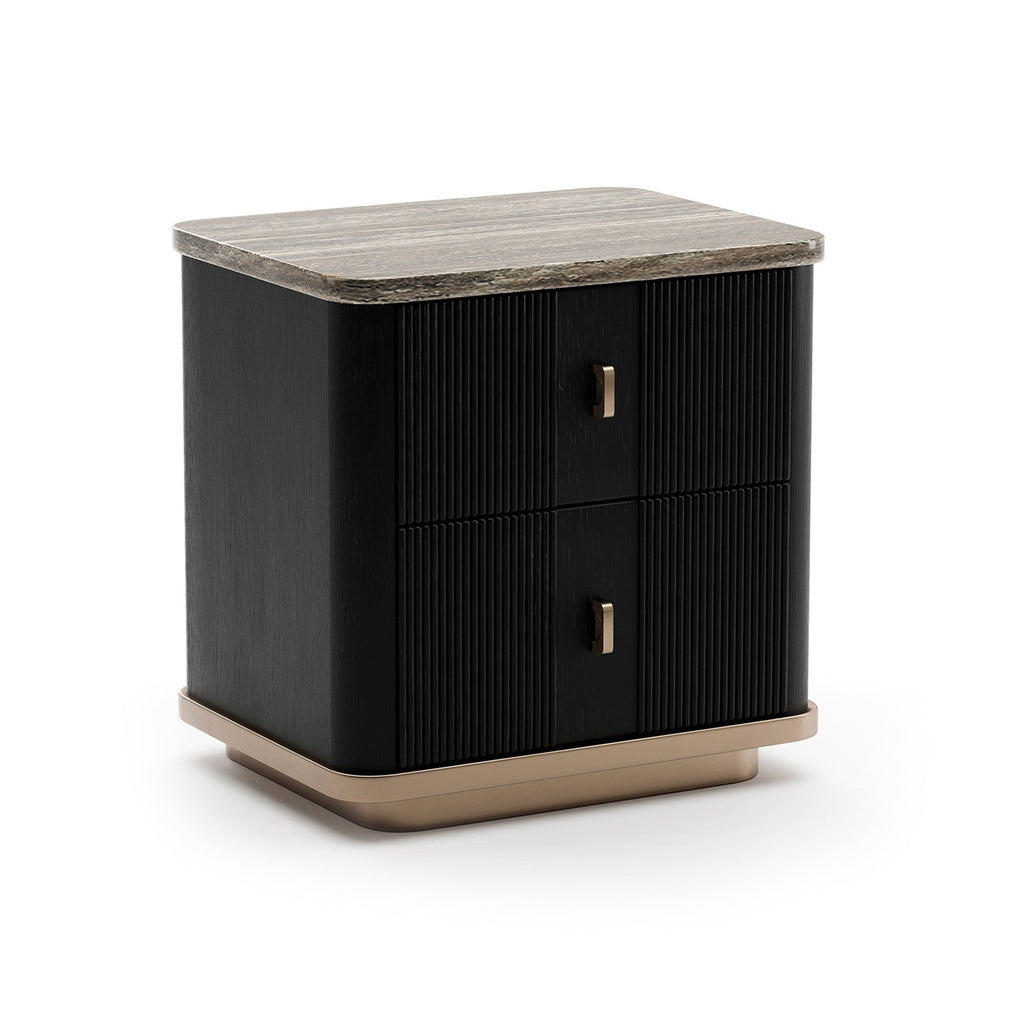 Rhythm Small Nightstand Dark | Caracole Furniture - CLA-425V-061