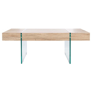 Jacob Rectangular Glass Leg Modern Coffee Table | Safavieh - COF7001