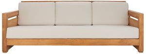 Guadeloupe Teak 3-Seat Sofa | Safavieh Couture - CPT1008