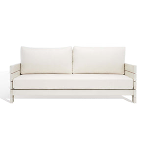 Chrissie Wood Patio Sofa | Safavieh Couture - CPT1033