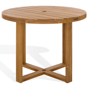 Mayaguana Round Teak Dining Table | Safavieh Couture - CPT1061