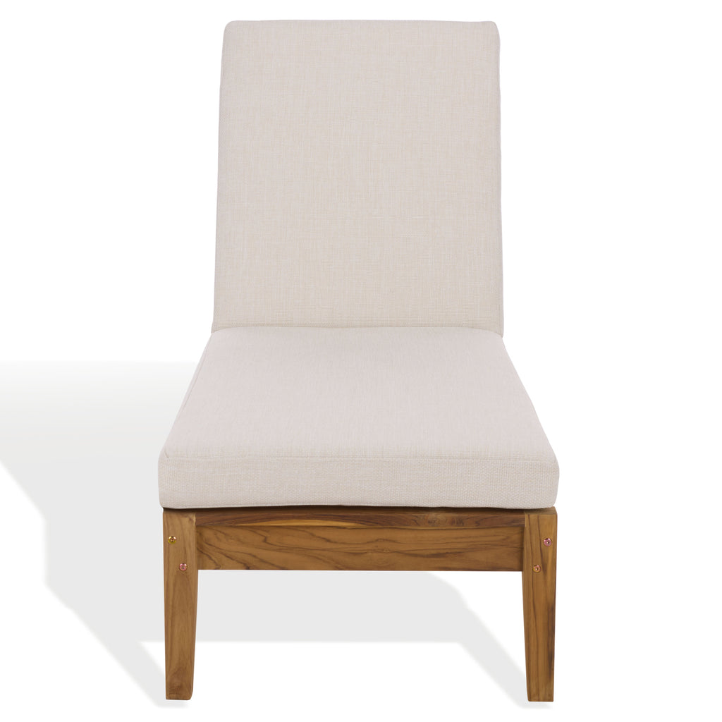 WHITE / NATURAL TEAK