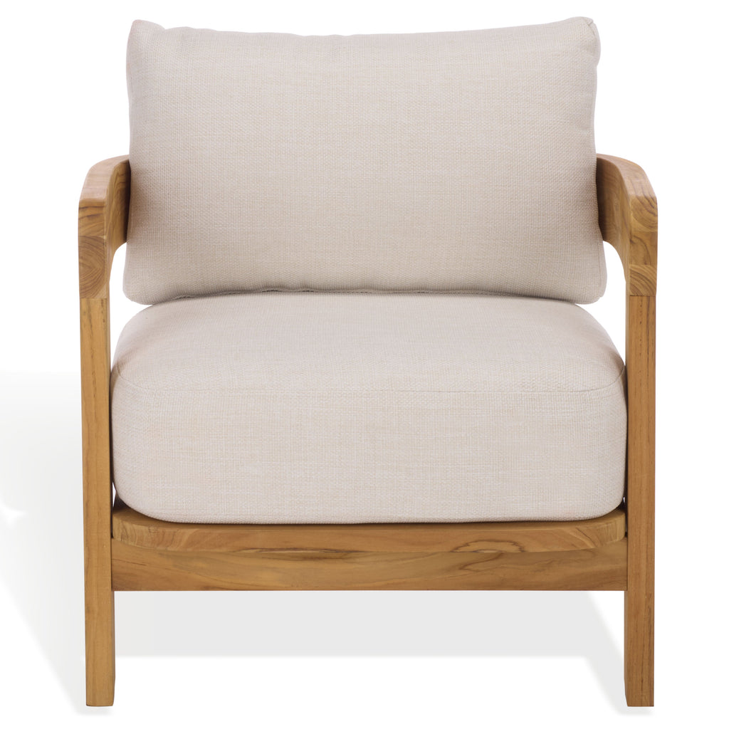 WHITE / NATURAL TEAK