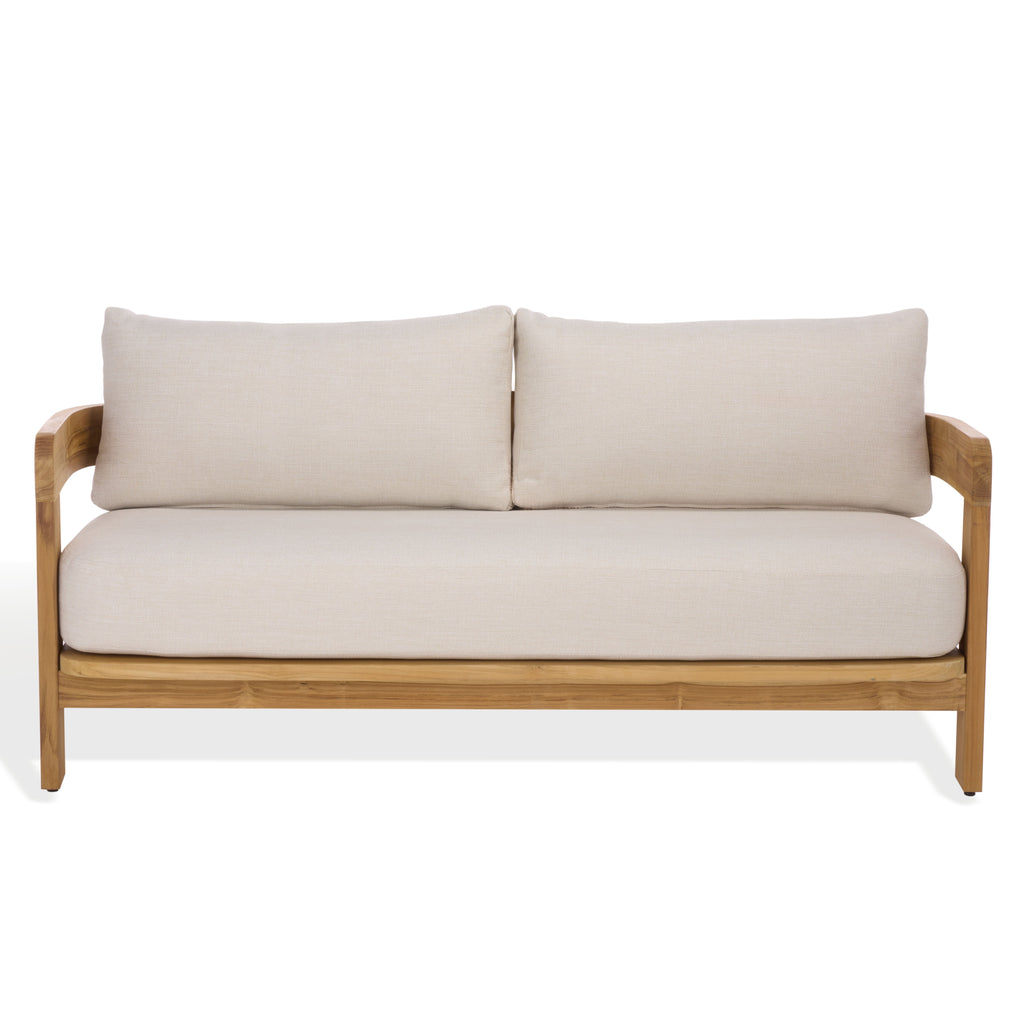 WHITE / NATURAL TEAK