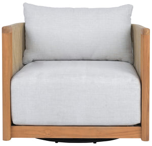 Marina Teak Swivel Patio Chair | Safavieh Couture - CPT1083