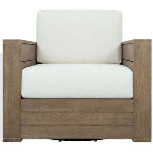 Santiago Eucalyptus Wood Patio Swivel Chair | Safavieh Couture - CPT1093