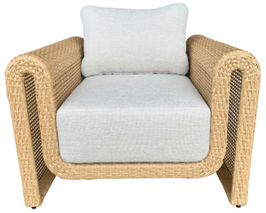 Cleandra Wicker Patio Chair | Safavieh Couture - CPT4018