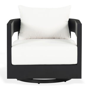 Capricio Sunbrella Aluminum Swivel Patio Chair | Safavieh Couture - CPT4039
