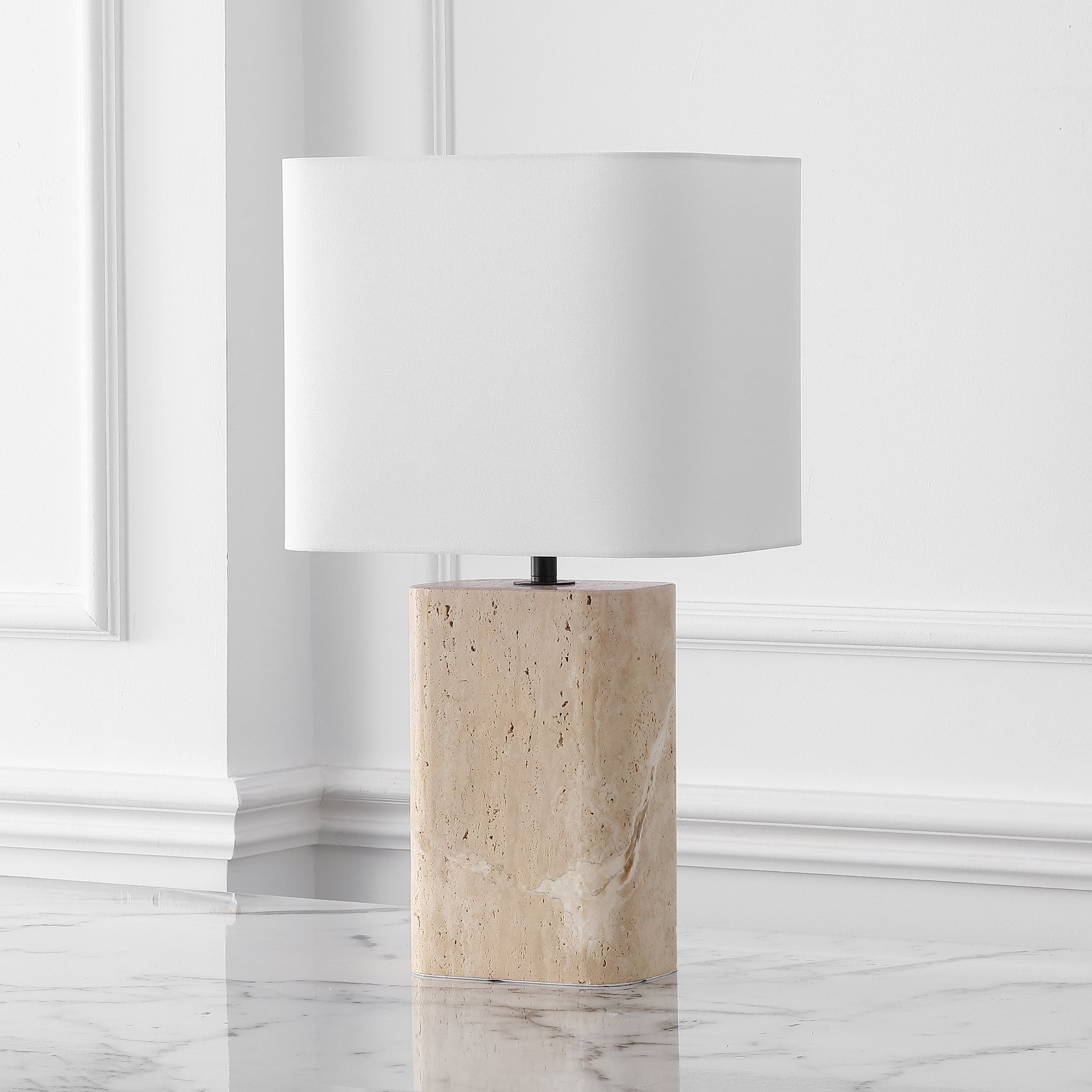 Lisabryna Travertine Table Lamp | Safavieh Couture - CTL1094