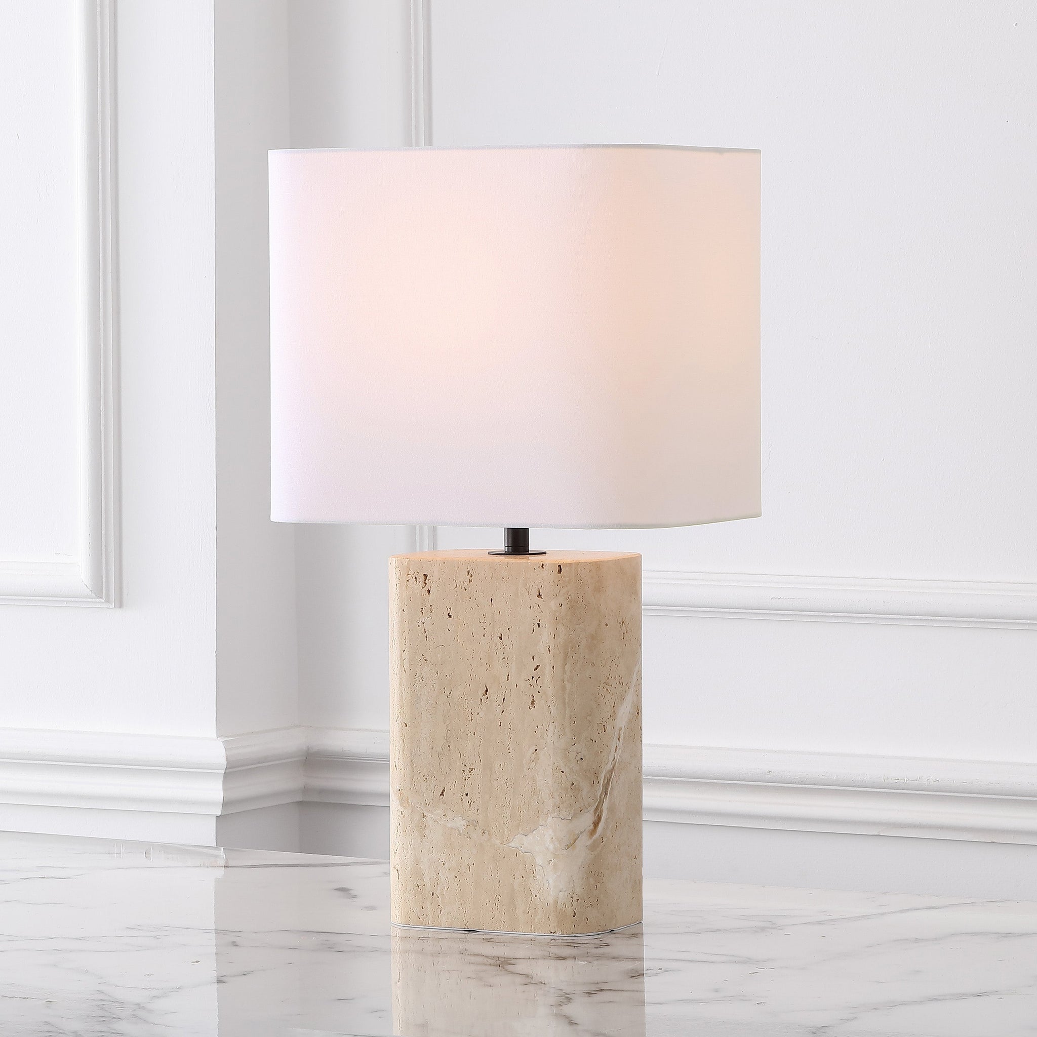 Lisabryna Travertine Table Lamp | Safavieh Couture - CTL1094