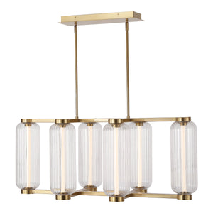Cyndy Rectangle Glass Chandelier | Safavieh Couture - CTL1119