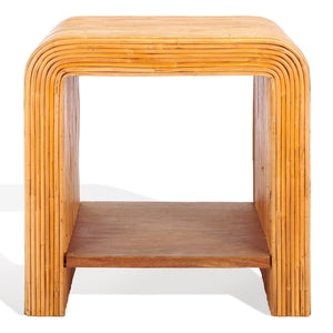 Dellabryn Rattan Accent Table | Safavieh Couture – CWK2012