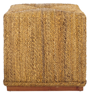 Donnabella Woven Abaca Ottoman | Safavieh Couture - CWK2020