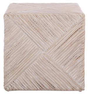 Wynrose Woven Rattan Ottoman | Safavieh Couture - CWK2029