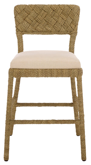 Rosemarie Seagrass Count Stool | Safavieh Couture - CWK2035