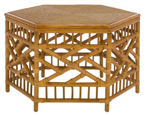 Frederica Rattan Coffee Table | Safavieh Couture - CWK2037
