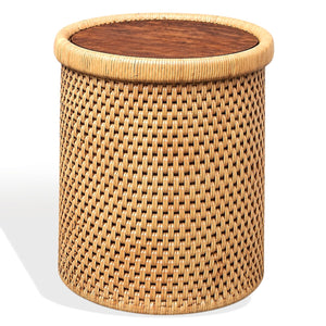 Vincenza Rattan Accent Table | Safavieh Couture - CWK2045