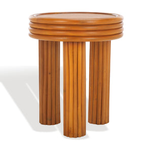 Bayard Rattan Round Accent Table | Safavieh Couture - CWK3007