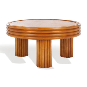 Bayard Rattan Round Coffee Table | Safavieh Couture – CWK3008
