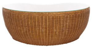 Hylda Rattan Coffee Table | Safavieh Couture - CWK3012