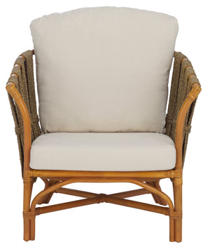 Donatello Rattan Pole Accent Chair | Safavieh Couture - CWK3019