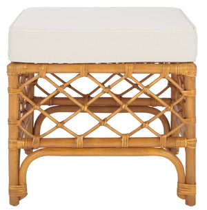 Cherilynn Rattan Pole Ottoman | Safavieh Couture - CWK3020