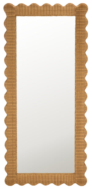 Glendetta Rattan 70" Mirror | Safavieh Couture - CWK3021