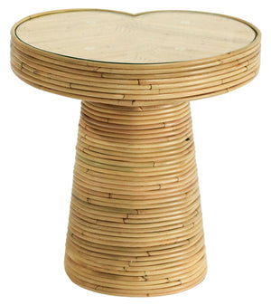 Nile Rattan Short Accent Table | Safavieh Couture - CWK4010