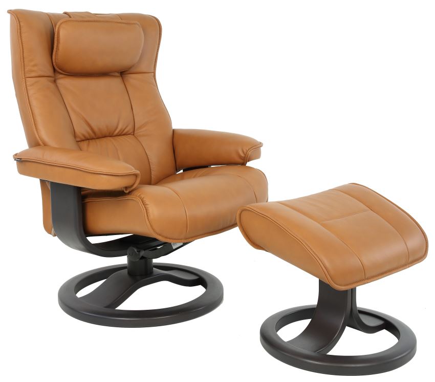 Comfort Collection - Regent R Small Chair - AL Vintage Cognac 545 R Frame Finish Below | Fjords - 117UPI-545