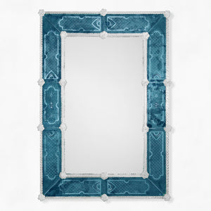 CELESTE Murano Glass Mirror - Blue | Decorative Crafts - TBN8
