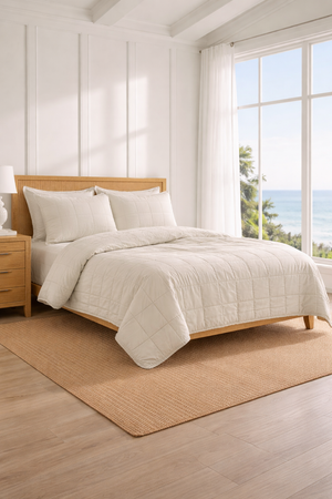 Cotton Canvas Coverlet Set | Ann Gish