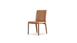 ZEG Dining Chair Chestnut Buttery Leather | Mobital - DCH-ZEG9-CHES-
