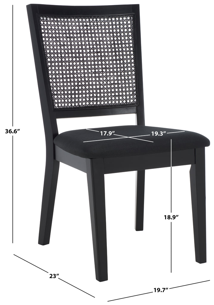 margo-dining-chair-set-of-2-safavieh-dch1012-Black / Black