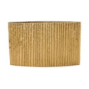 Bamboo Pleated Golden Vase | Tozai Home - DHR002