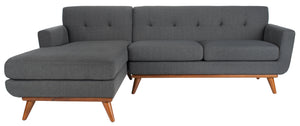 Nicolettie Linen Sectional Sofa | Safavieh Couture - DUP1008