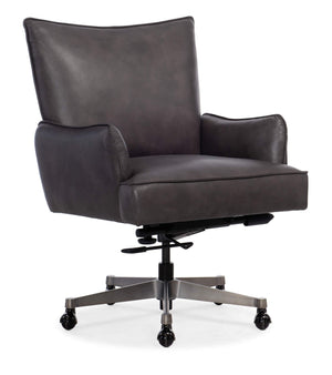 Quinn Executive Swivel Tilt Chair - Grey | Hooker Furniture - EC426-095