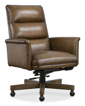 Starling Executive Swivel Tilt Chair - Brown | Hooker Furniture - EC822-078