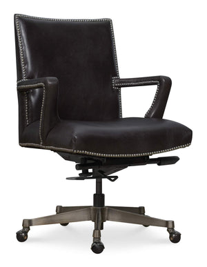 Phoenix Executive Swivel Tilt Chair - Black | Hooker Furniture - EC824-098