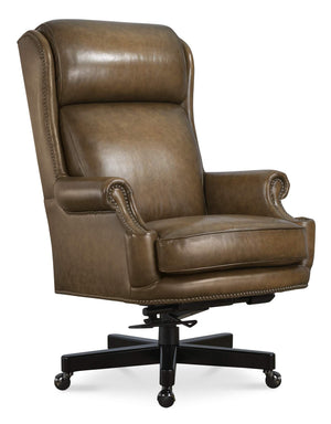 Tucker Executive Swivel Tilt Chair - Brown | Hooker Furniture - EC841-078