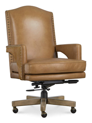 Rochelle Executive Swivel Tilt Chair - Brown | Hooker Furniture - EC845-080