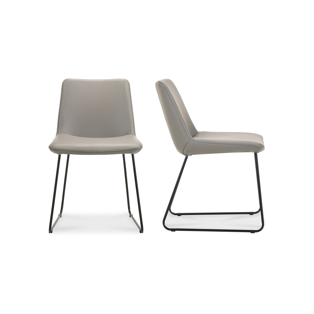 Villa Dining Chair Grey-Set Of Two | Moe's Furniture - EQ-1010-15