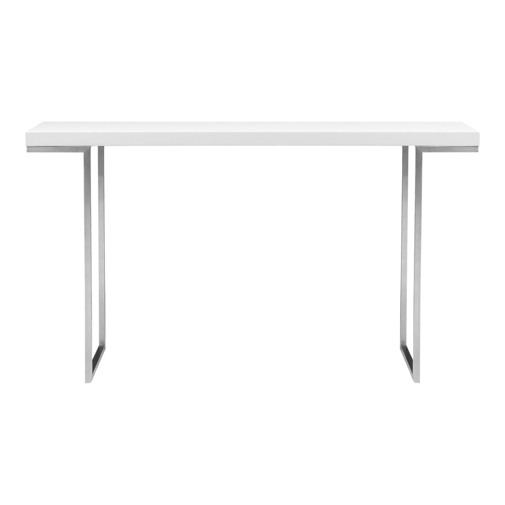 Repetir Console Table White Lacquer | Moe's Furniture - ER-1023-18-0