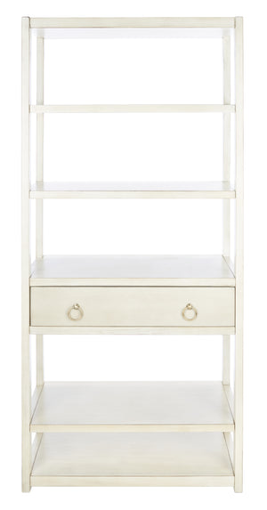 Safavieh Johni 1 Drawer 5 Shelf Etagere-Antique White