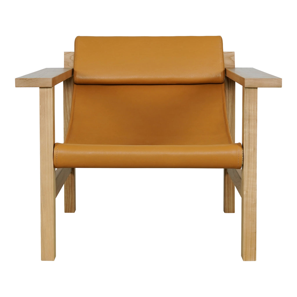 Annex Leather Lounge Chair Hazel Brown | Moe's Furniture - EW-1005-40