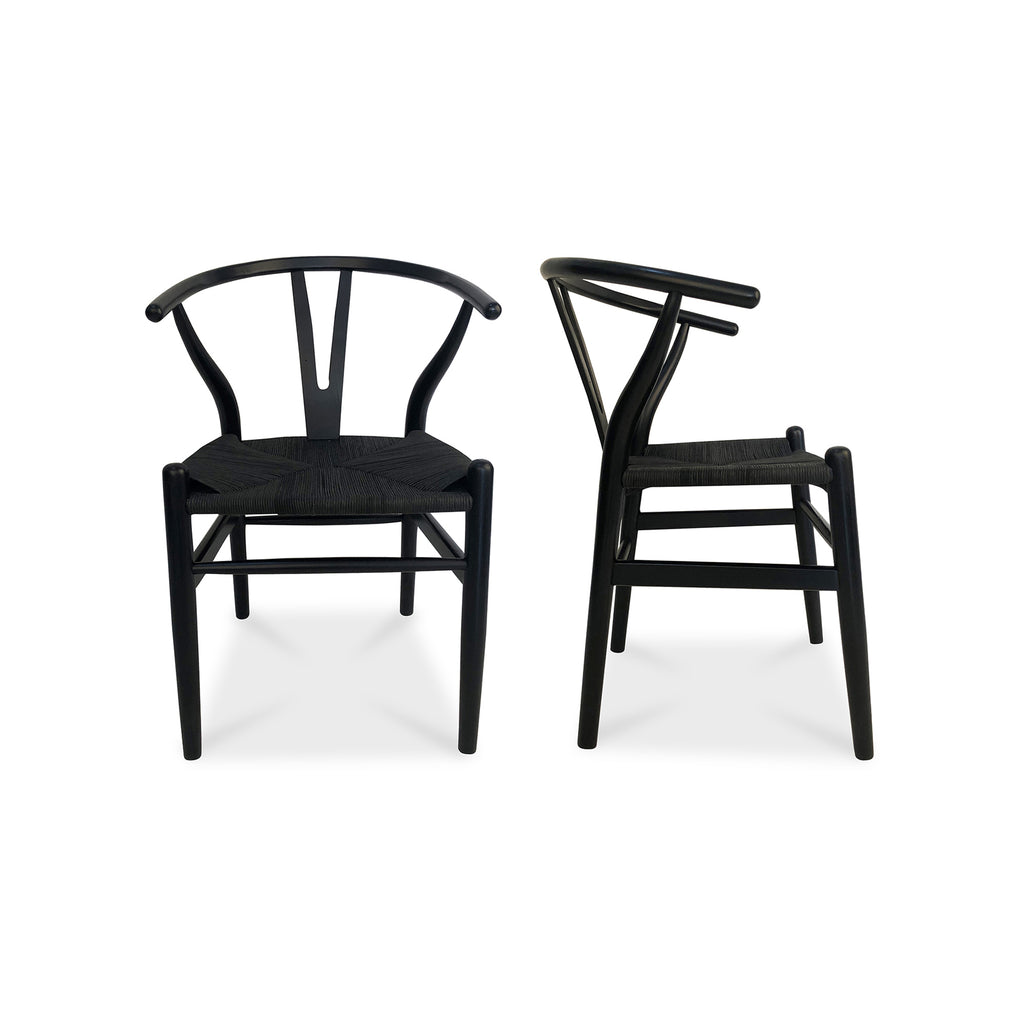 Ventana Dining Chair Black-Set Of Two | Moe's Furniture - FG-1015-02