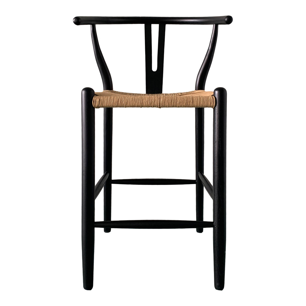 Ventana Counter Stool Black And Natural | Moe's Furniture - FG-1018-37