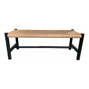 Hawthorn Bench Small Black | Moe's Home Collection - FG-1027-02
