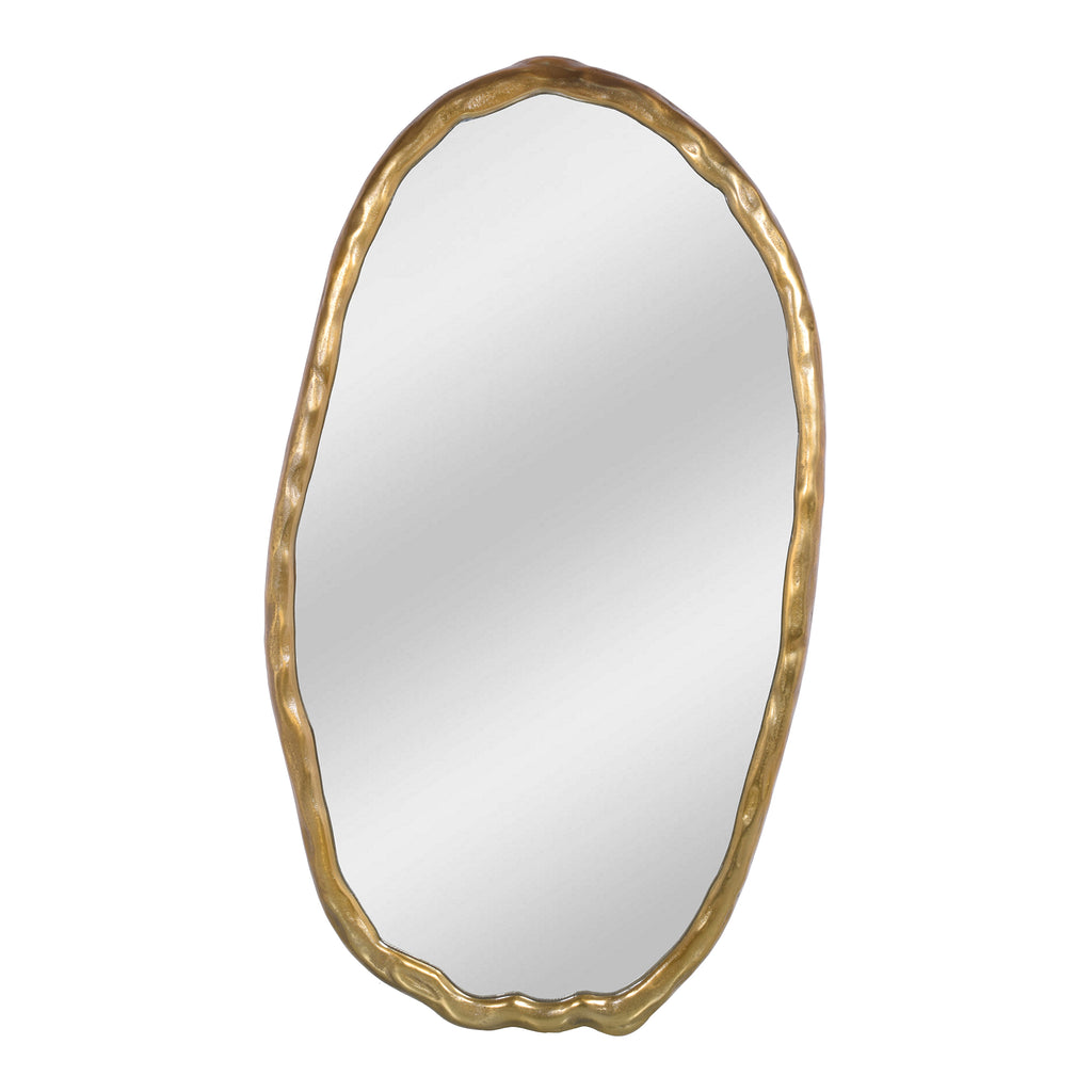 Foundry Mirror Oval Gold | Moe's Furniture - FI-1113-32