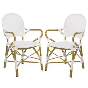 Safavieh Hooper Indoor/Outdoor Stacking Armchair - White (Set of 2)